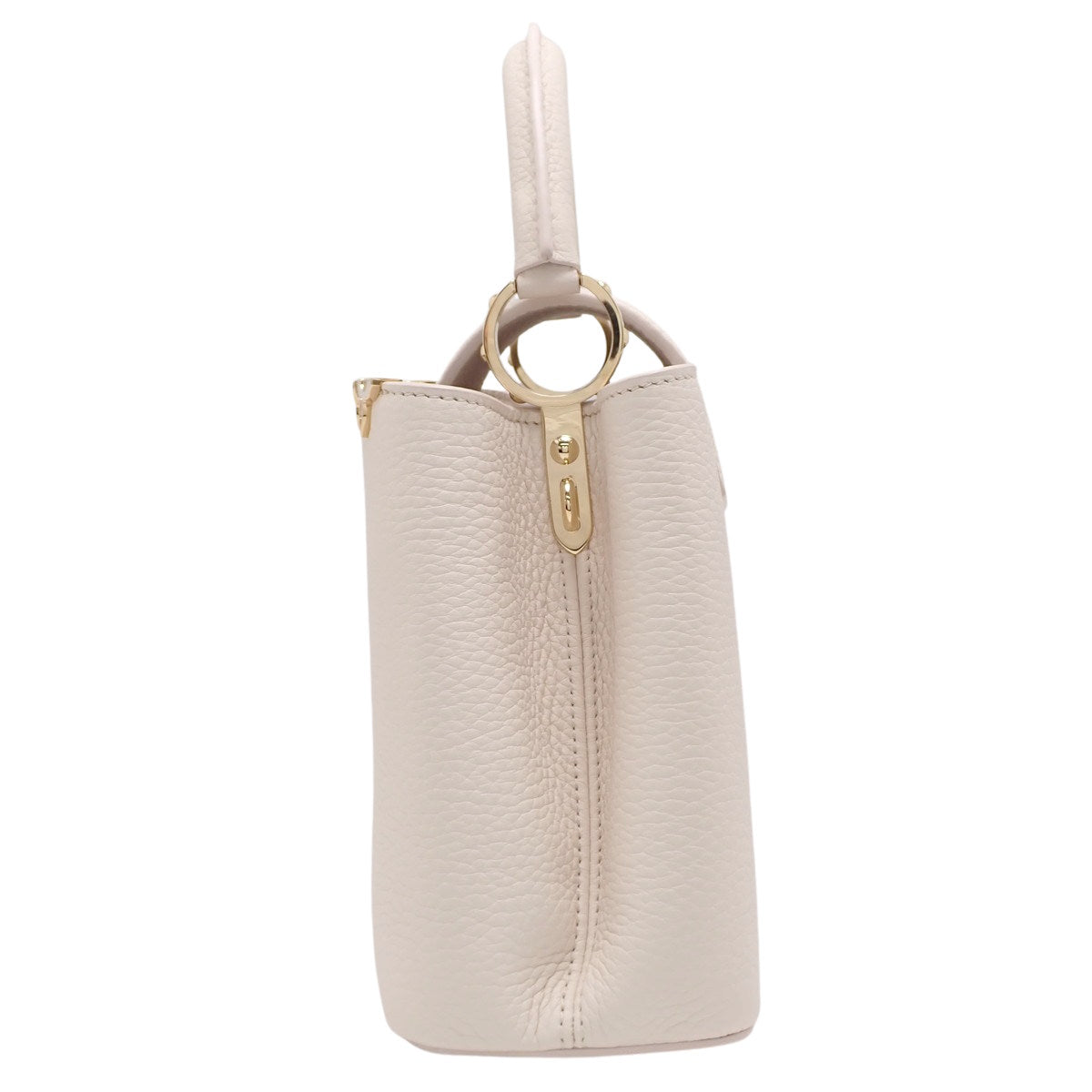 Capucines BB Taurillon Leather Cream Nacré M23331