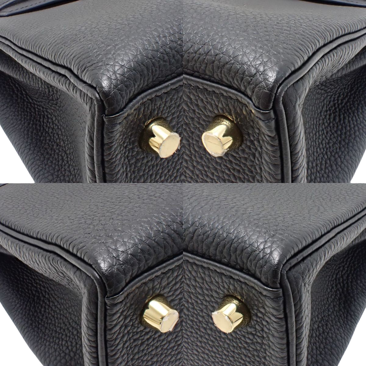 ケリー25 (内縫い) トゴ ブラック ゴールド金具 U刻印