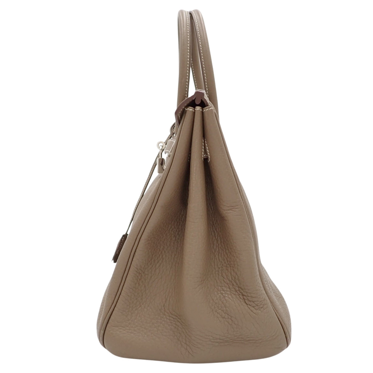 バーキン35 トリヨンクレマンス エトゥープ シルバー金具 □M刻印