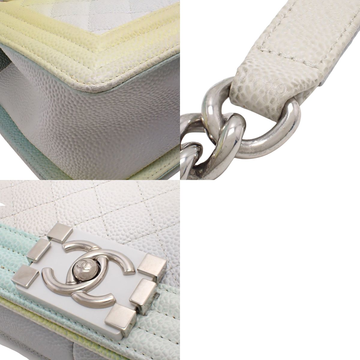 BOY CHANEL 25 Graduated Caviar Leather Multicolor