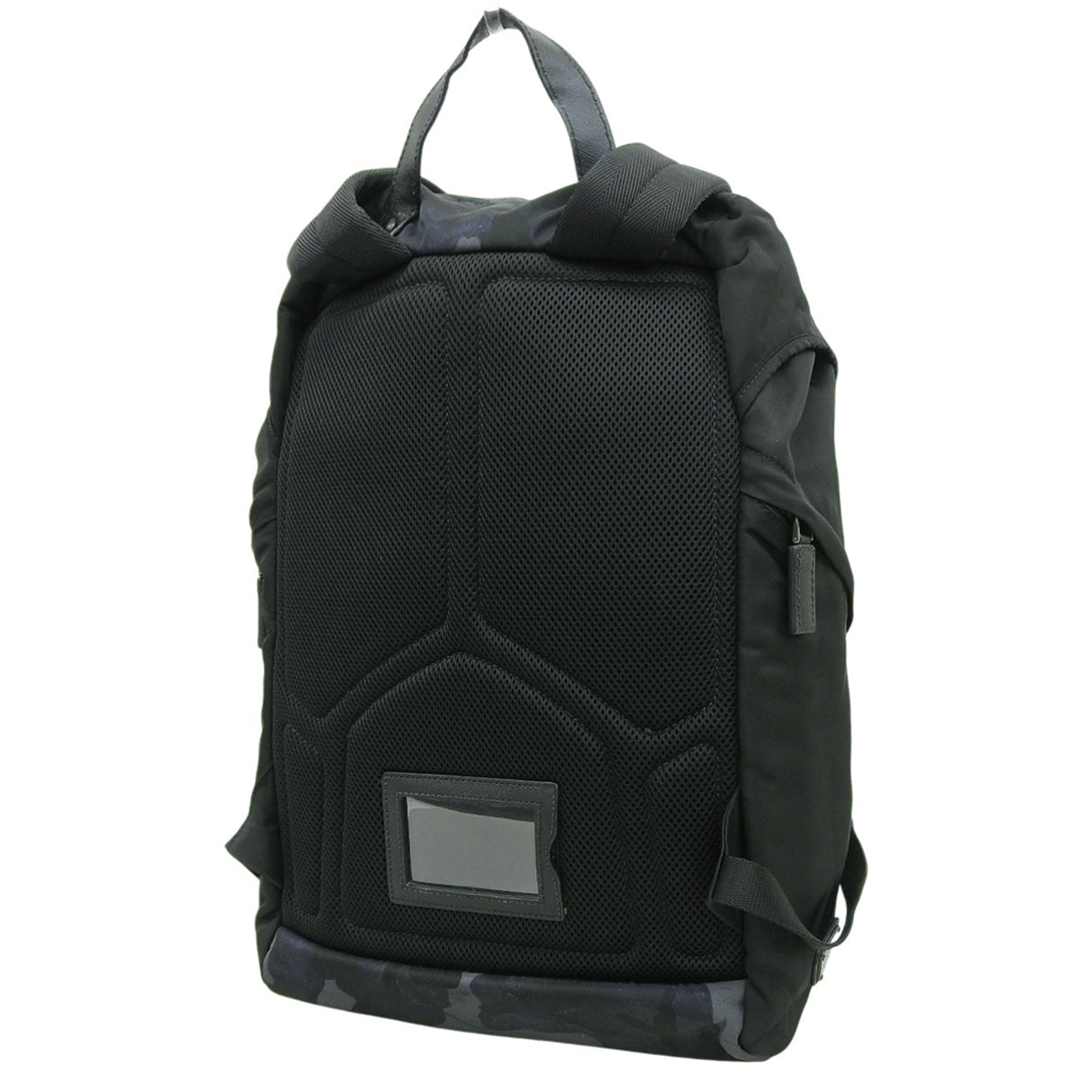 カモフラージュ リュックサック ナイロン レザー ブラック 2VZ135
