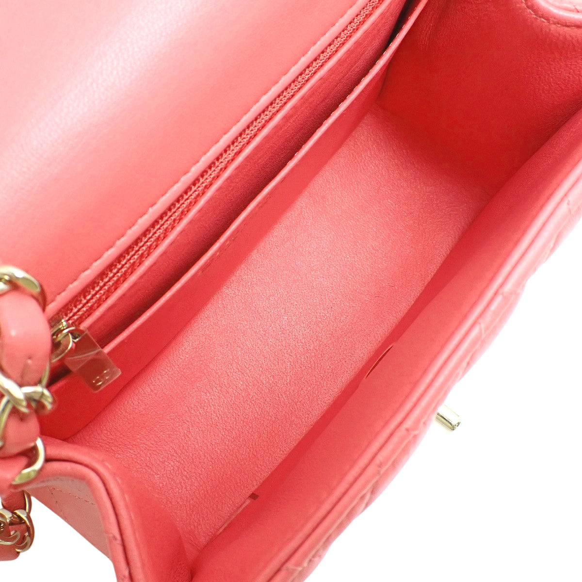 Mini Matelasse 17 Lambskin Pink