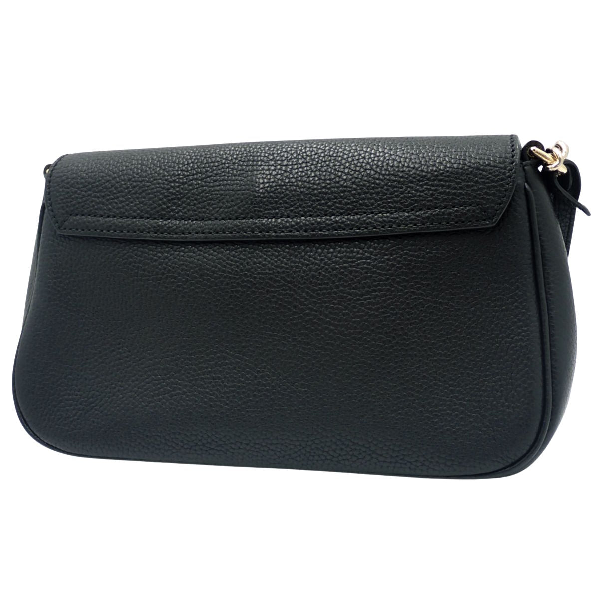 ソーホー フリンジ チェーンショルダーバッグ レザー ブラック 536224