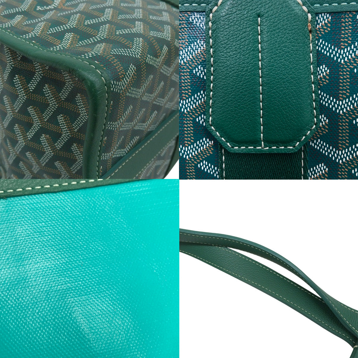 PVCコーティングキャンバス カーフ グリーン ヴィレットMM