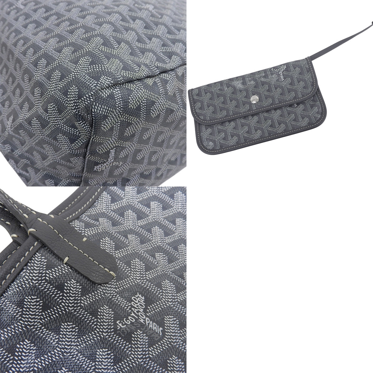 サンルイGM ゴヤールディンキャンバス グレー ホワイト