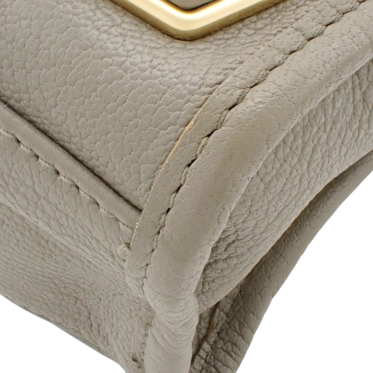 Classic Metallic Edge City S Leather Greige 432831
