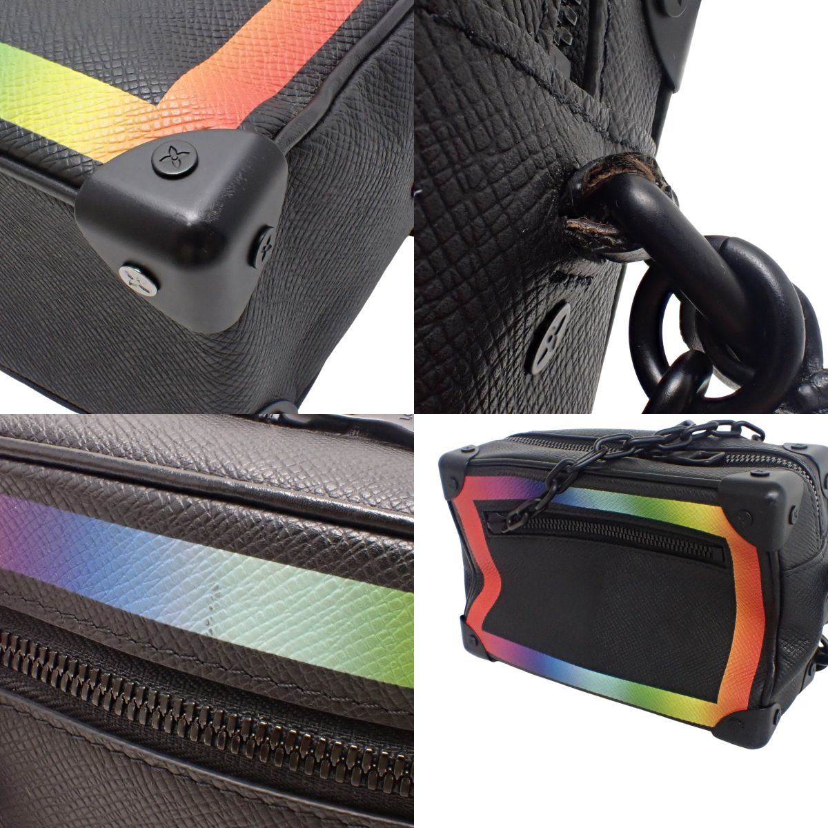 Taiga 迷你软皮行李箱，Taiga 皮革材质，黑色和多色可选，M30351