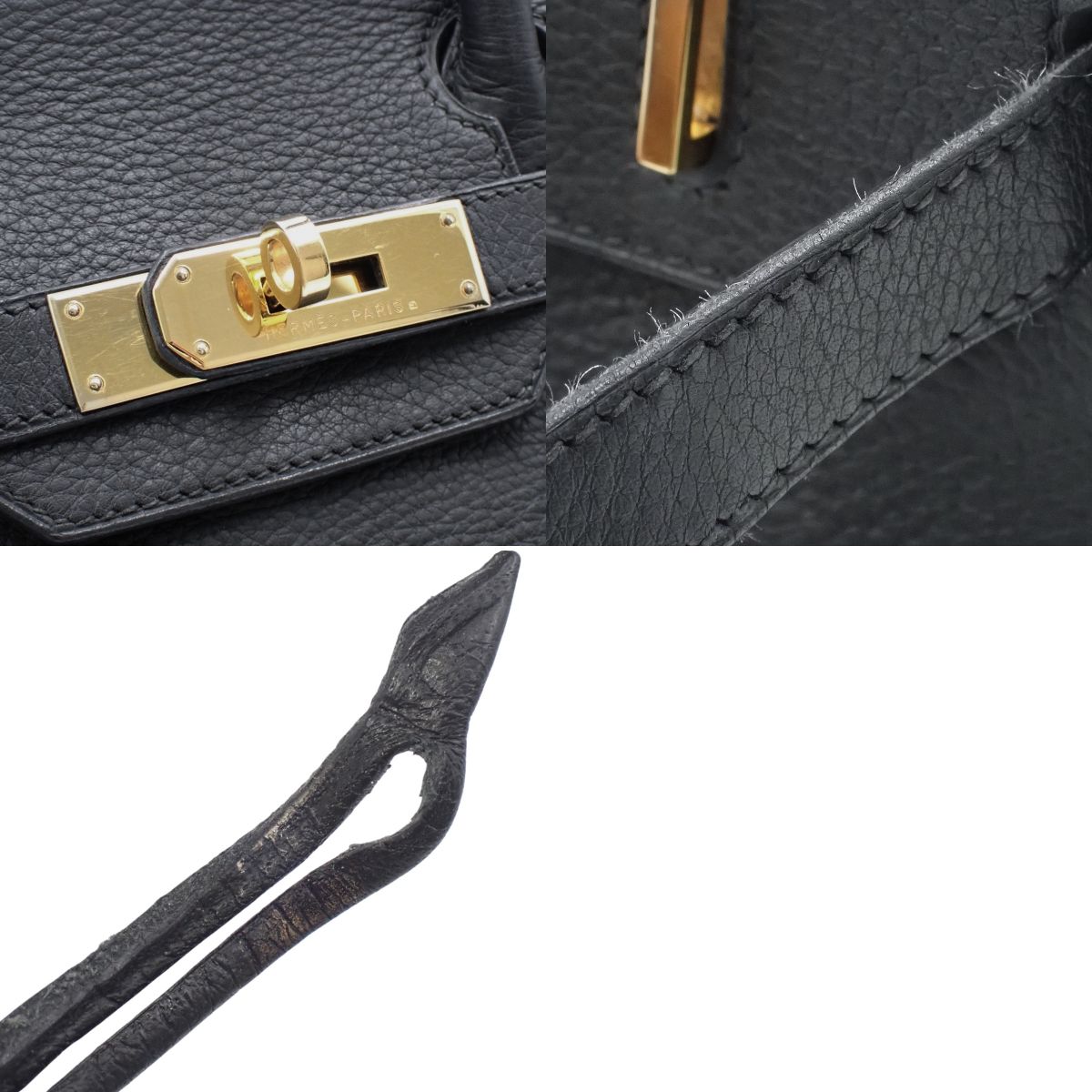 バーキン30 トゴ ブラック ゴールド金具 □H刻印