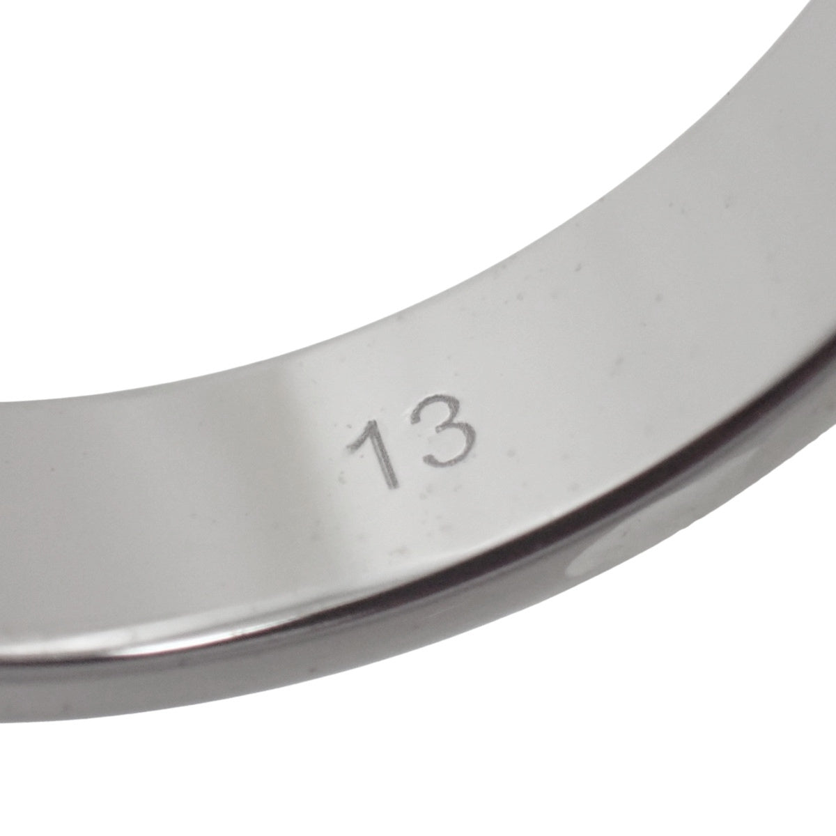 Icon Slim Ring White Gold K18WG 13 4.0g