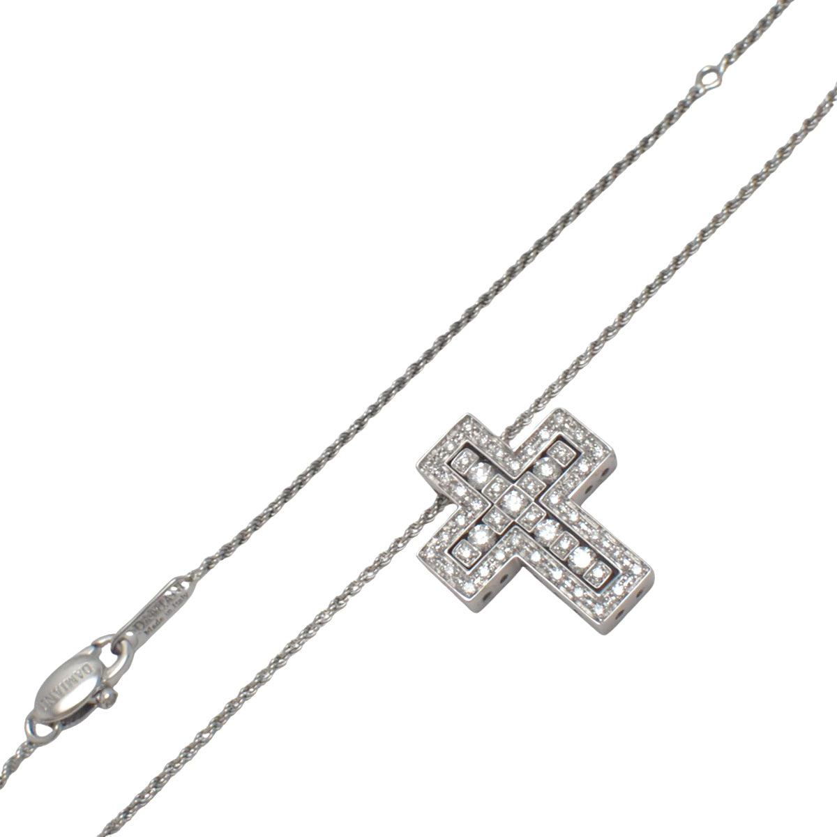 ベル エポック ネックレス S ダイヤモンド ホワイトゴールド K18WG 10.0g