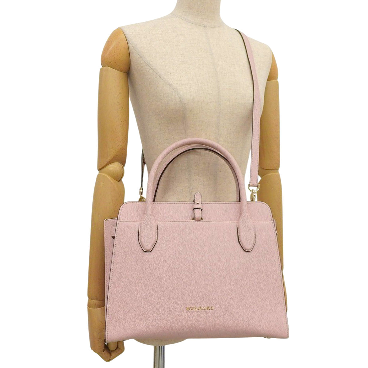 アルバ 2WAY ハンドバッグ レザー ピンク 287286