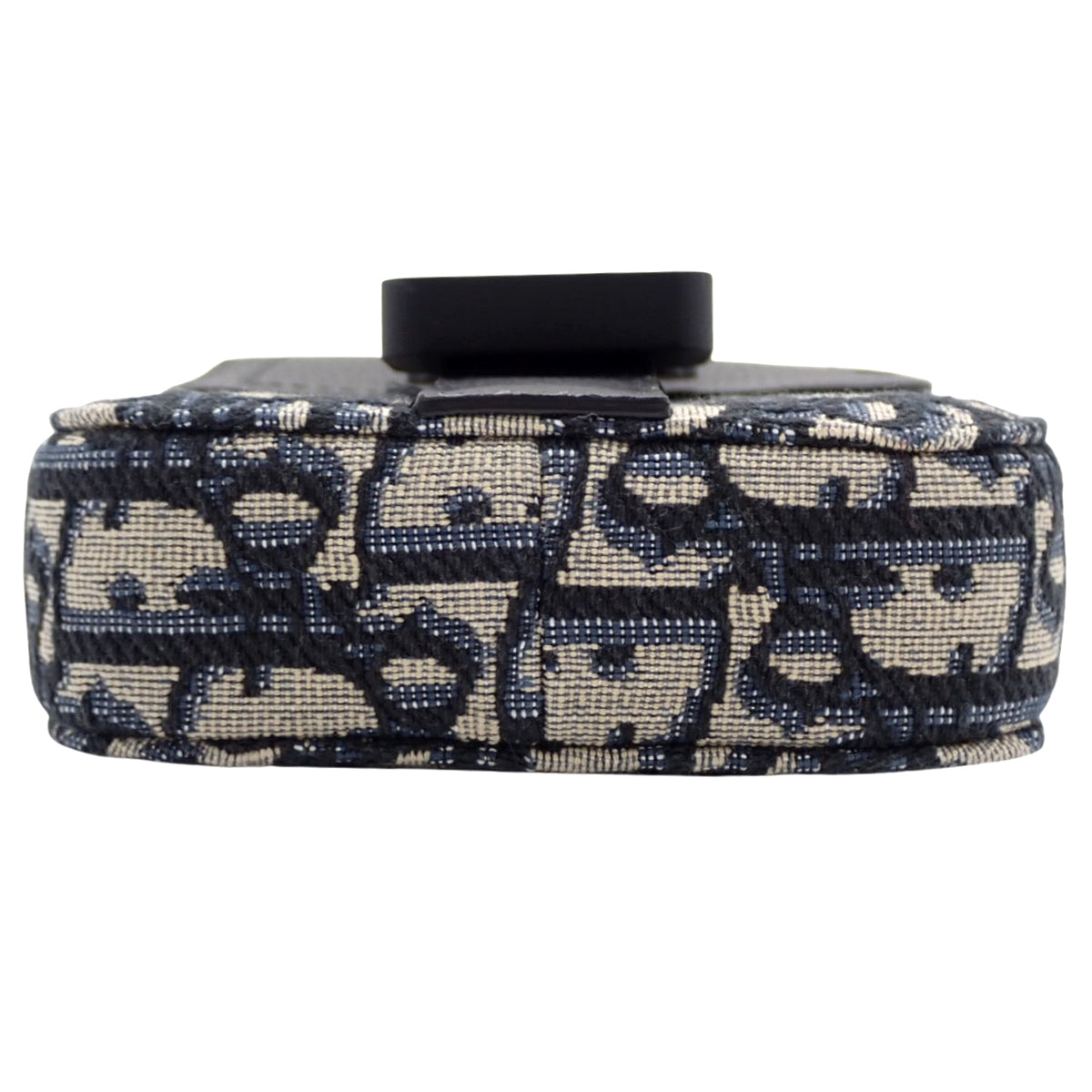 Oblique Jacquard Saddle Vertical Pouch, Black, Blue, Beige, 2ADCA446YKS