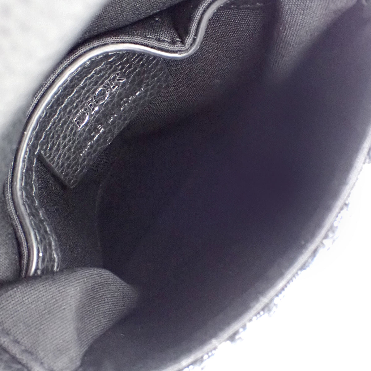 Oblique Jacquard Saddle Vertical Pouch, Black, Blue, Beige, 2ADCA446YKS