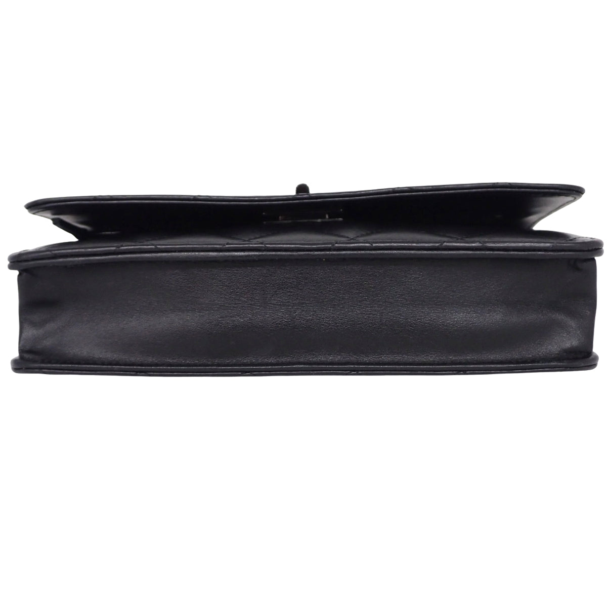 2.55/Matelasse链条钱包 黑色皮革