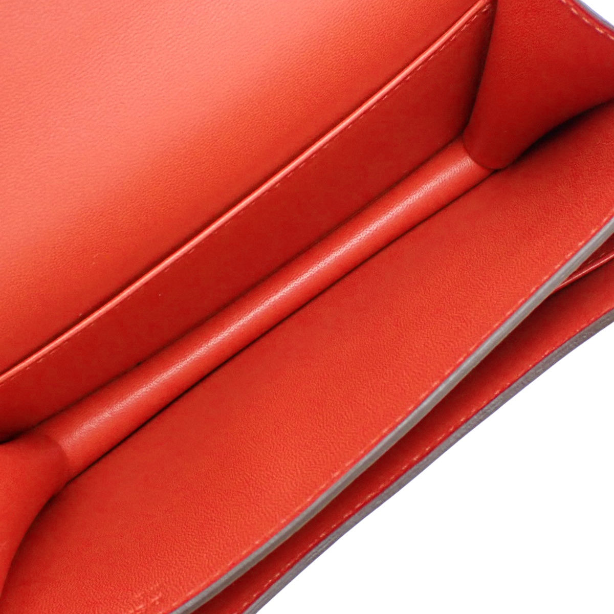 Constance 3 Mini，Epsom Rouge Coupe，Mauve Dil Bestre，银色五金配件，双印章