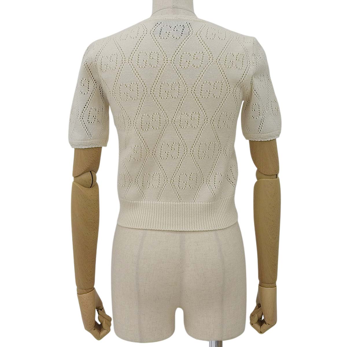 GG柄 半袖ニット XS