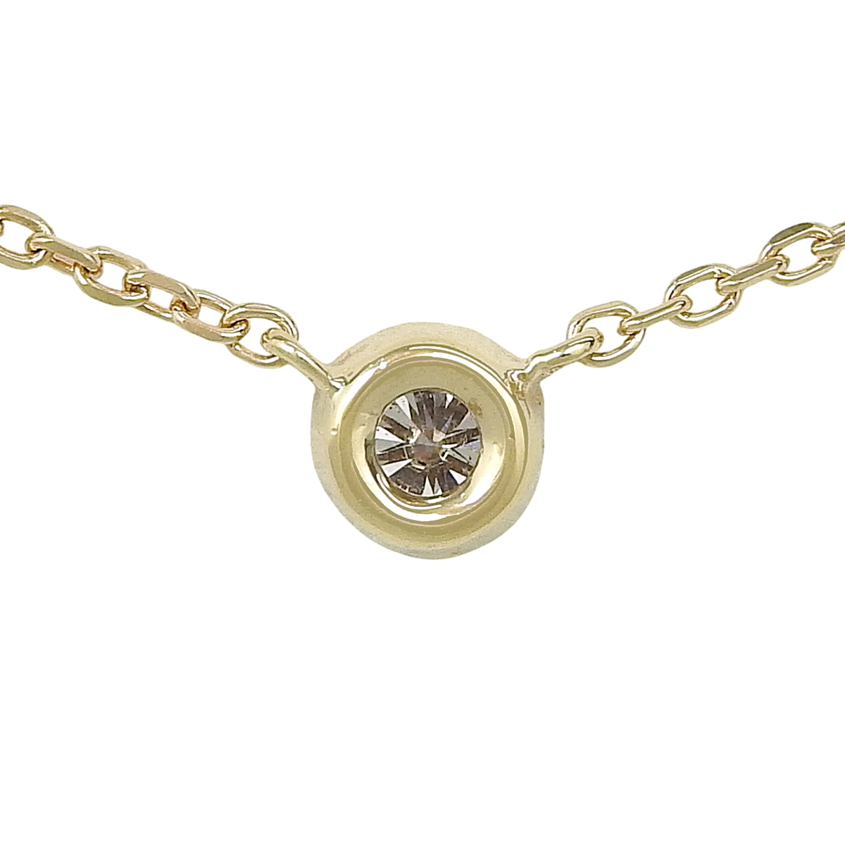 Diamond Necklace D0.50 Yellow Gold K18YG 3.1g
