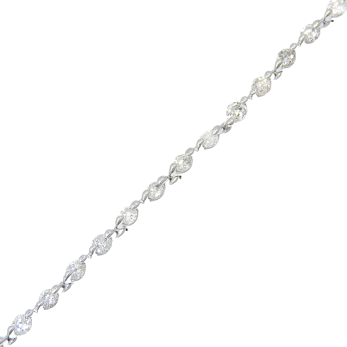 D1.10 Diamond Tennis Bracelet White Gold K18WG 5.3g Women's 40802179658 [Used] [Alamode]