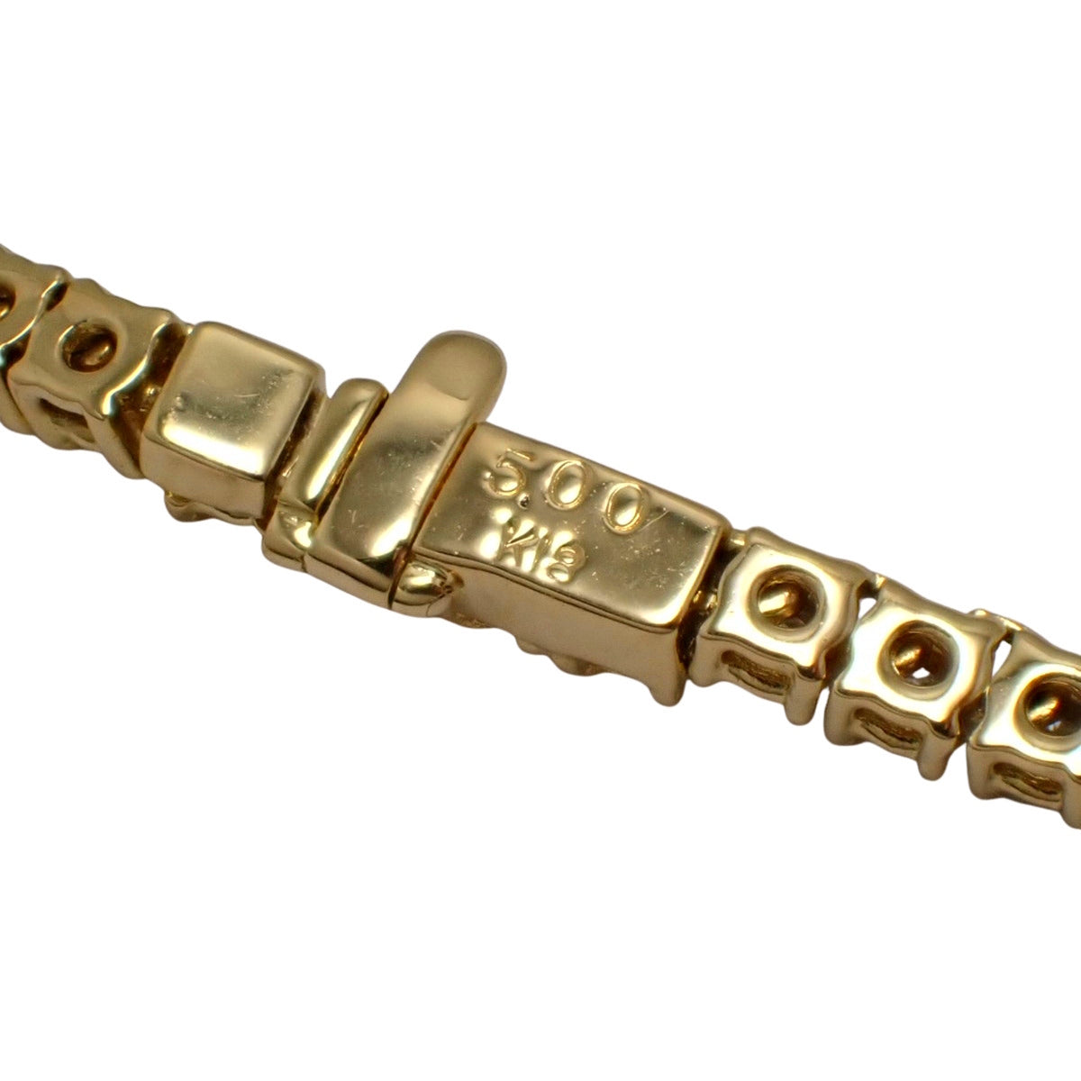 Tennis Diamond Necklace D5.00 Yellow Gold K18YG 23.4g