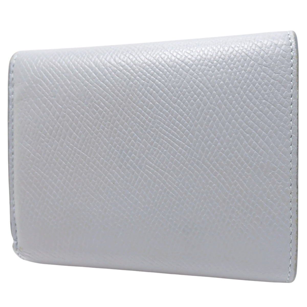 スモール トリフォールドウォレット レザー ブルーグレー