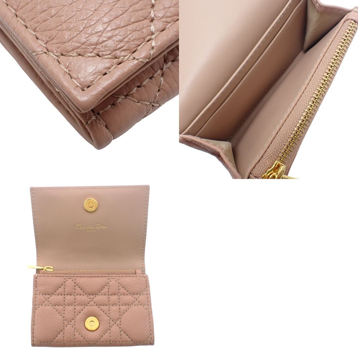 藤格纹 Caro Glycine 钱包 小牛皮 玫瑰粉 S5132UWHC_M49P