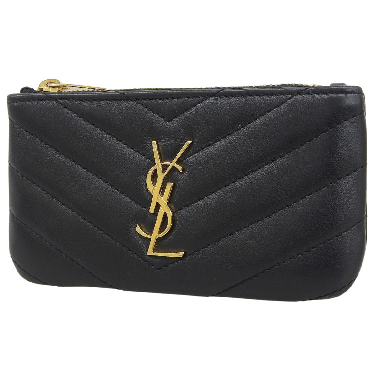 Cassandra Coin Purse, Leather, Black 403182