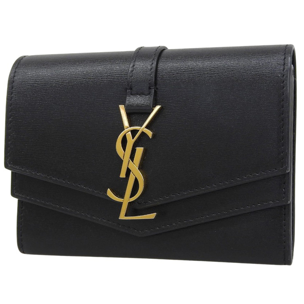 シュルピス ウォレット カーフ ブラック