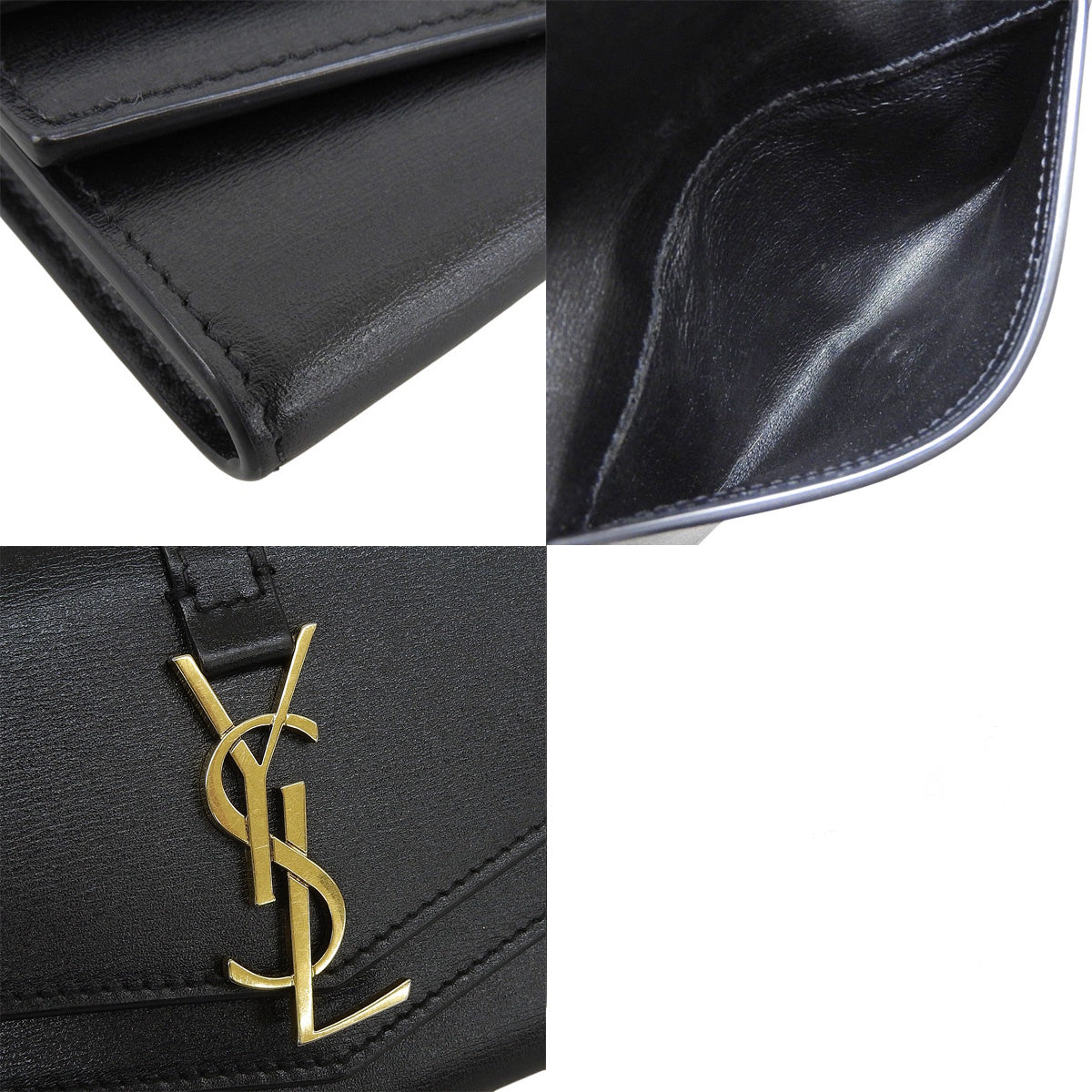 シュルピス ウォレット カーフ ブラック