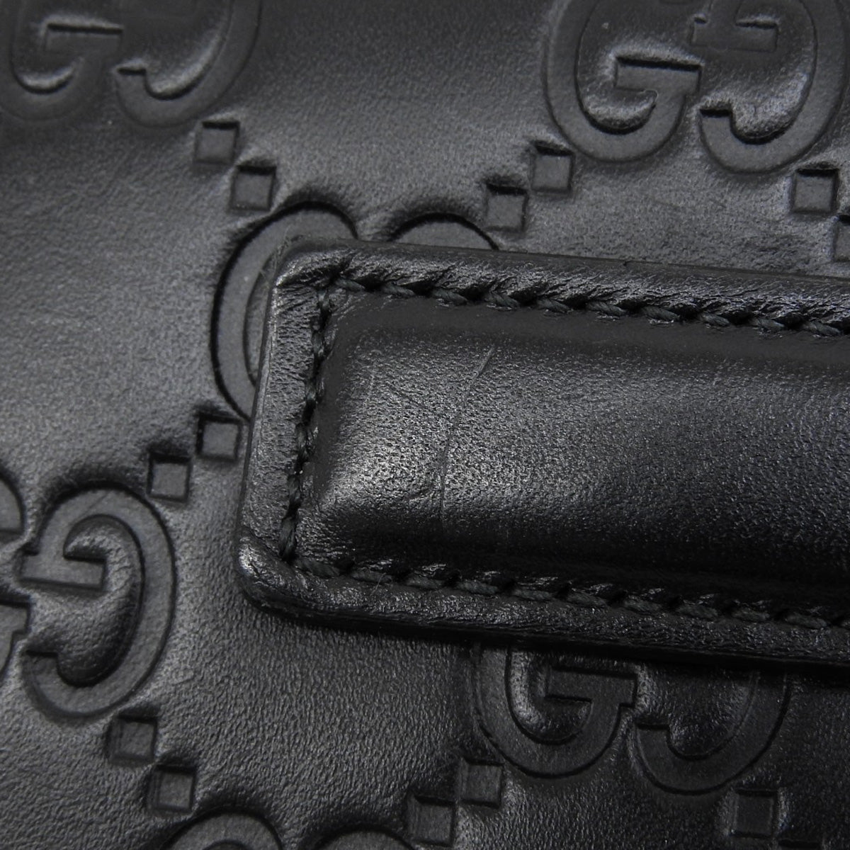 Travel Document Holder, Guccissima Leather, Black, 528100