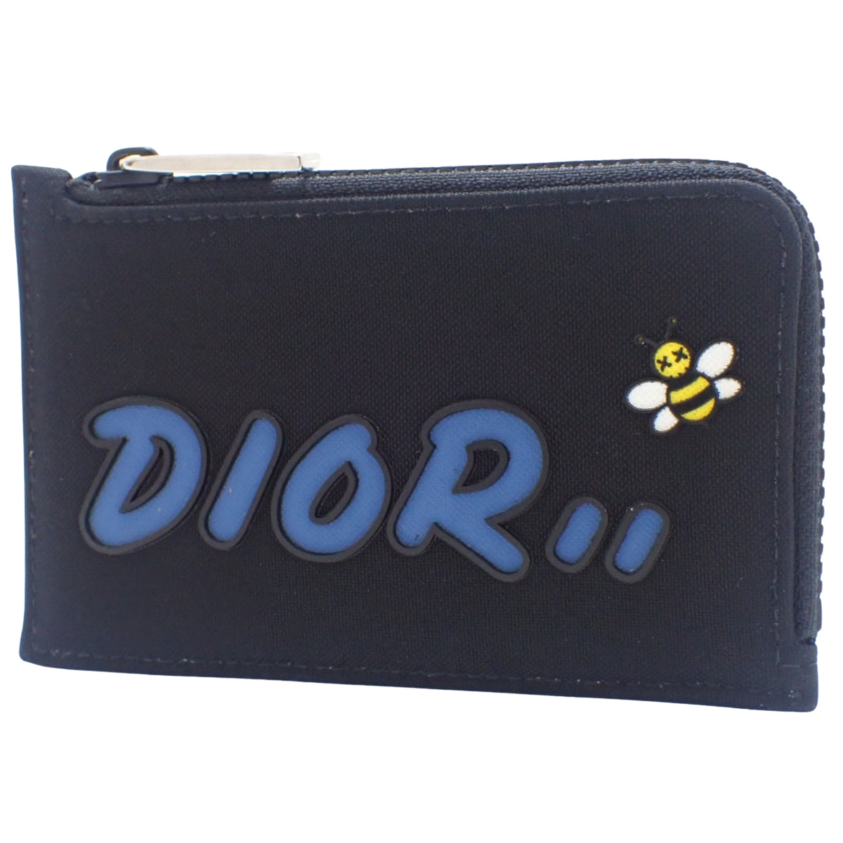 DIOR×KAWS Bee コインケース ナイロン ブラック ブルー