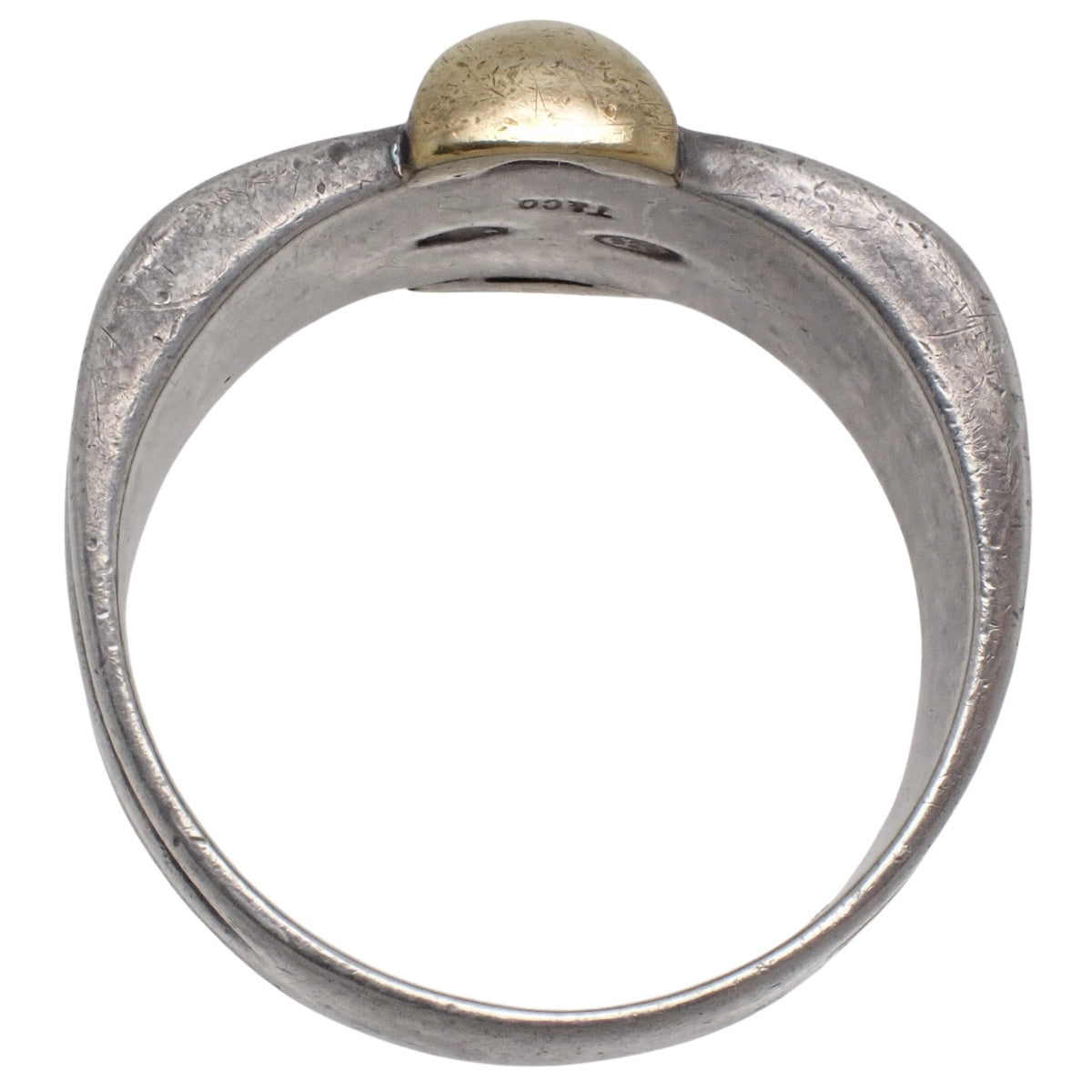 コンビ リング シルバー SV925 イエローゴールド K18YG 10(50)号