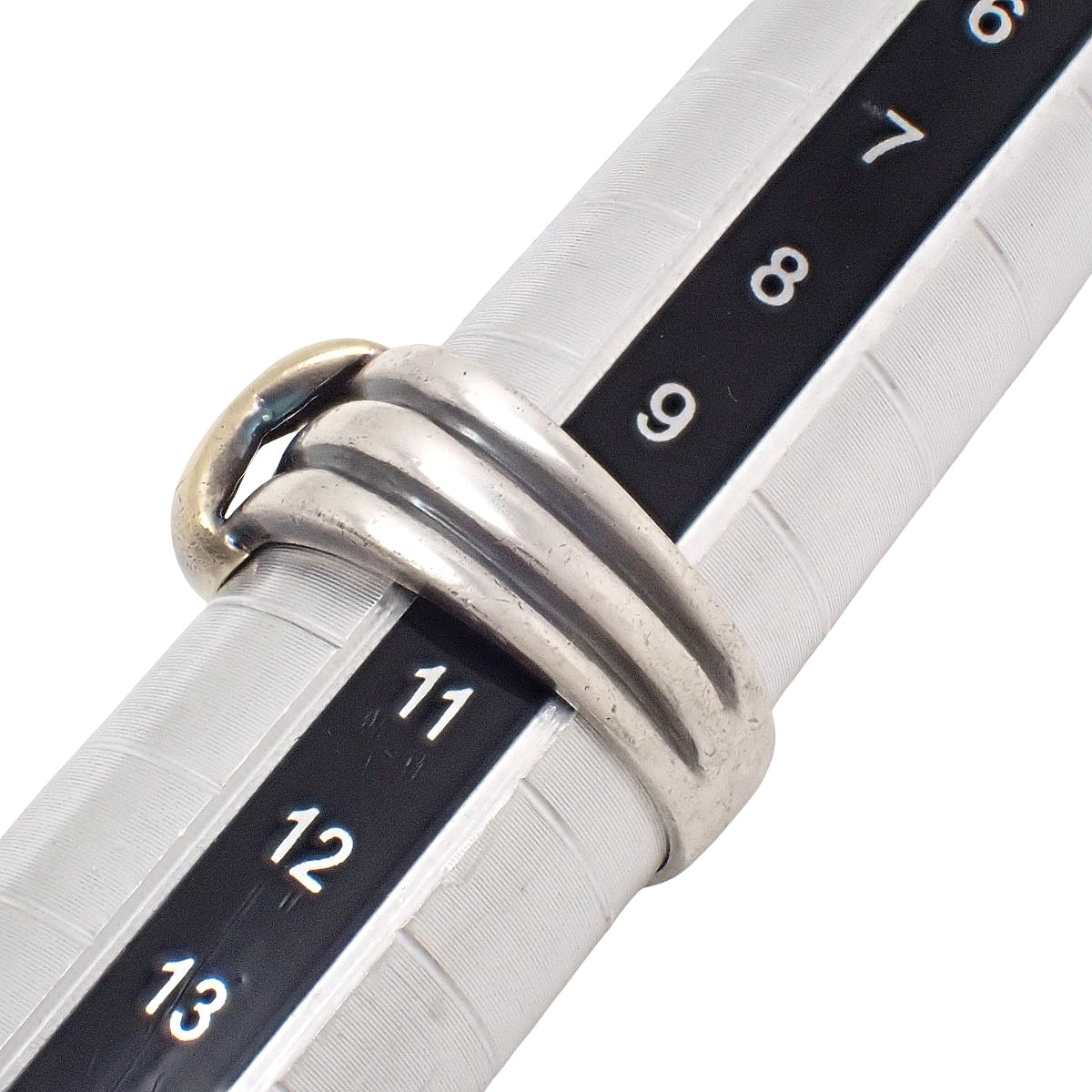 コンビ リング シルバー SV925 イエローゴールド K18YG 10(50)号