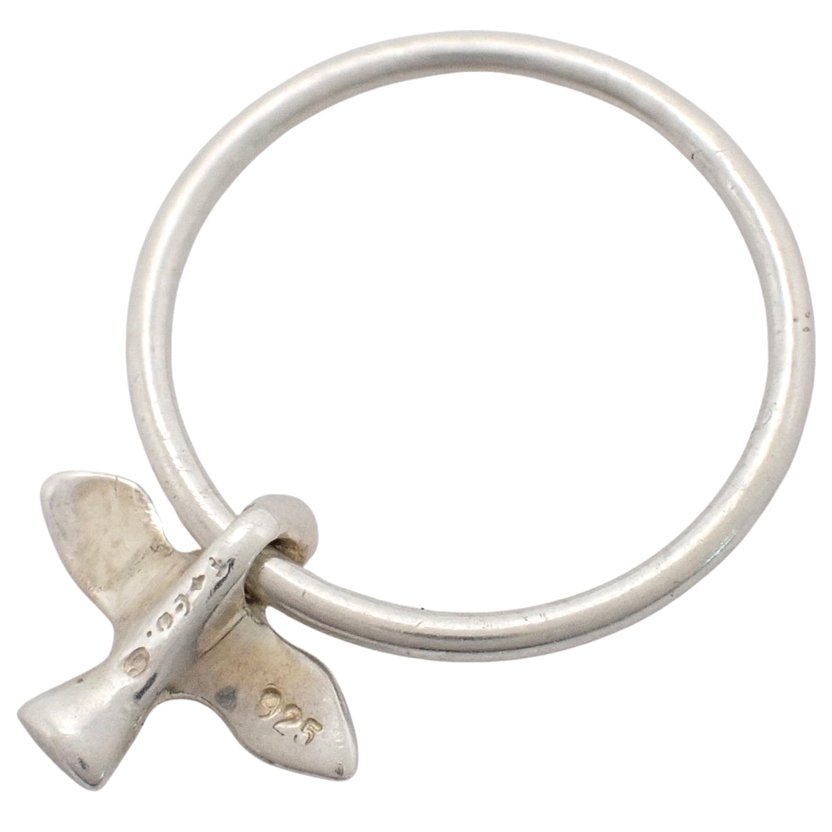 Bird Cross Ring Silver SV925 6.5(US)