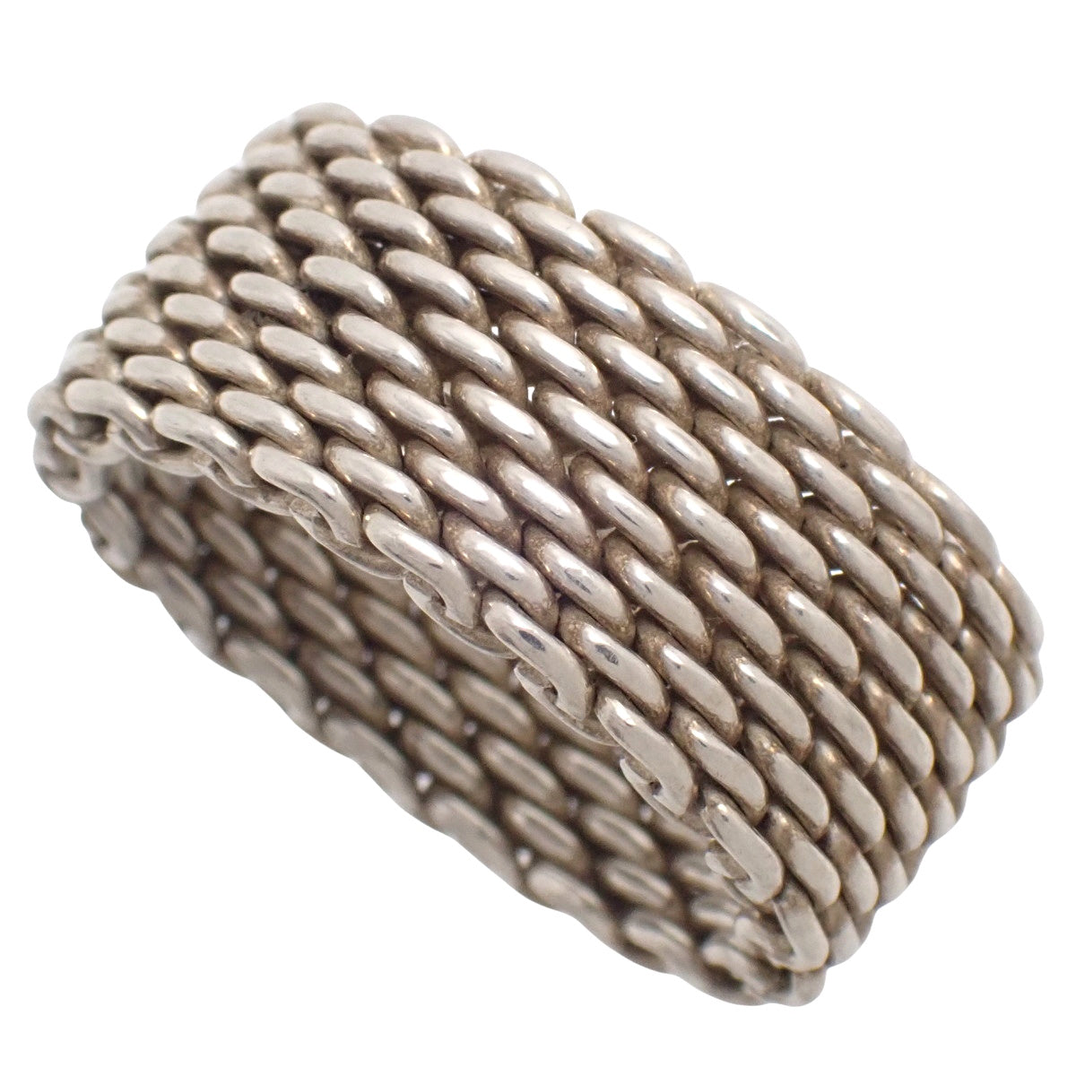 サマセット メッシュ リング シルバー SV925 8(48)号