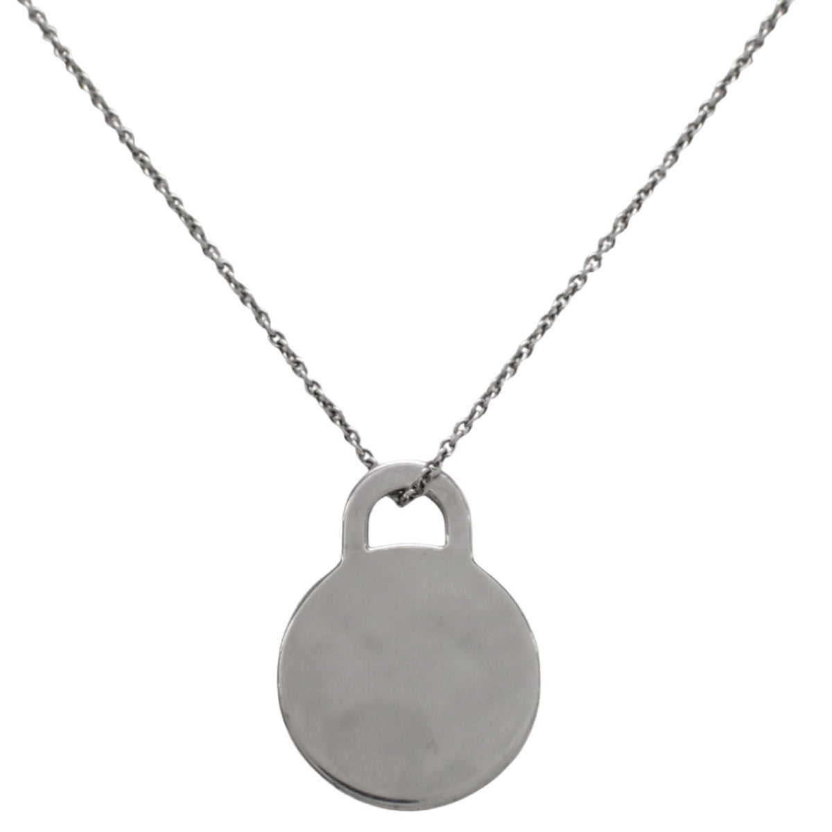 ラウンド タグ ペンダント シルバー SV925