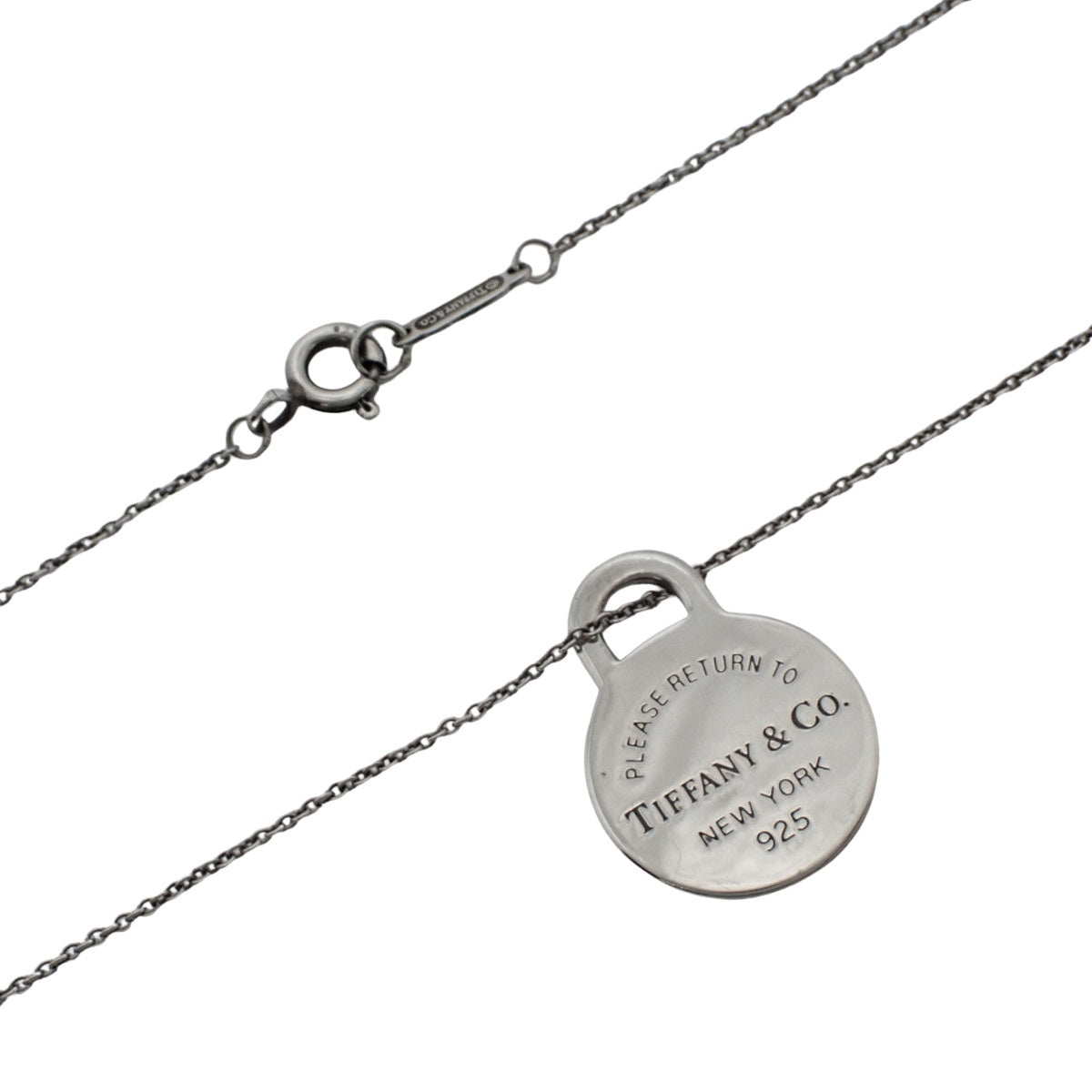 Round Tag Pendant Silver SV925