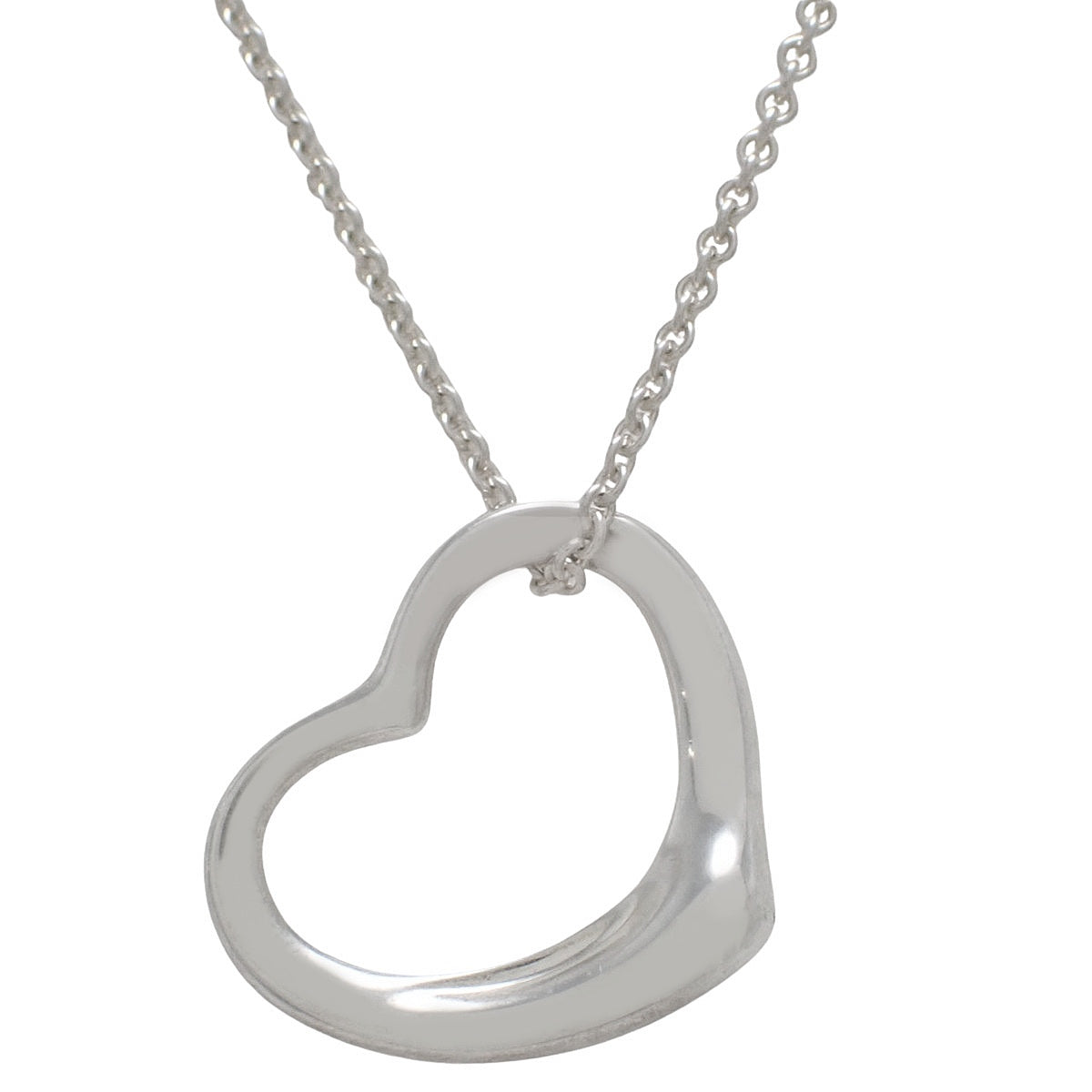 Open Heart Pendant Silver SV925