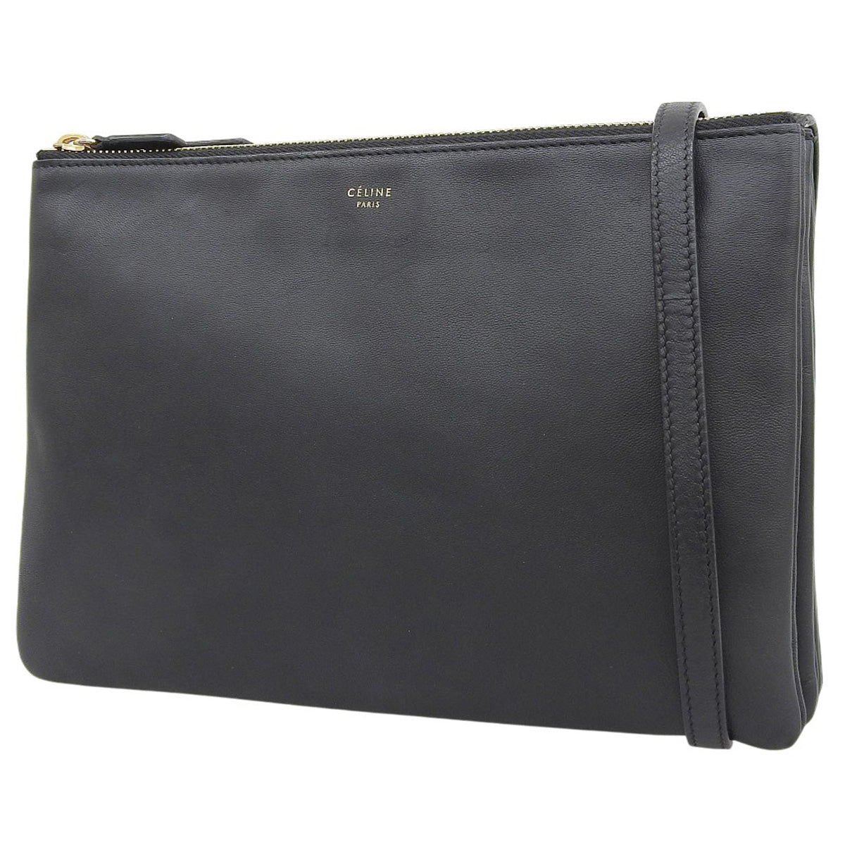 トリオ ラージ ラムスキン ブラック 171453ETA