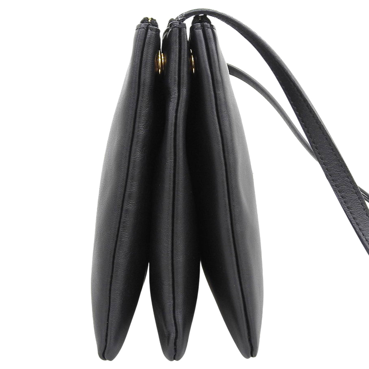 トリオ ラージ ラムスキン ブラック 171453ETA