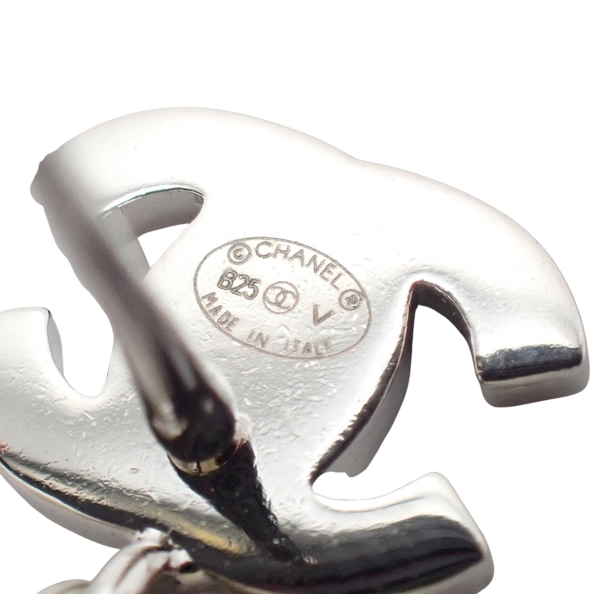 ココマーク ラインストーン スウィング パール ピアス メタル