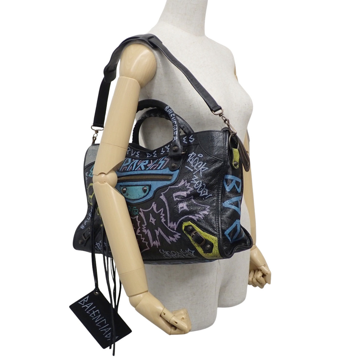 Graffiti Classic The City Medium Leather Black Multicolor 115748