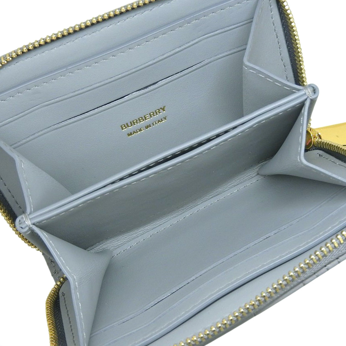 ローラ カードホルダー レザー グレー