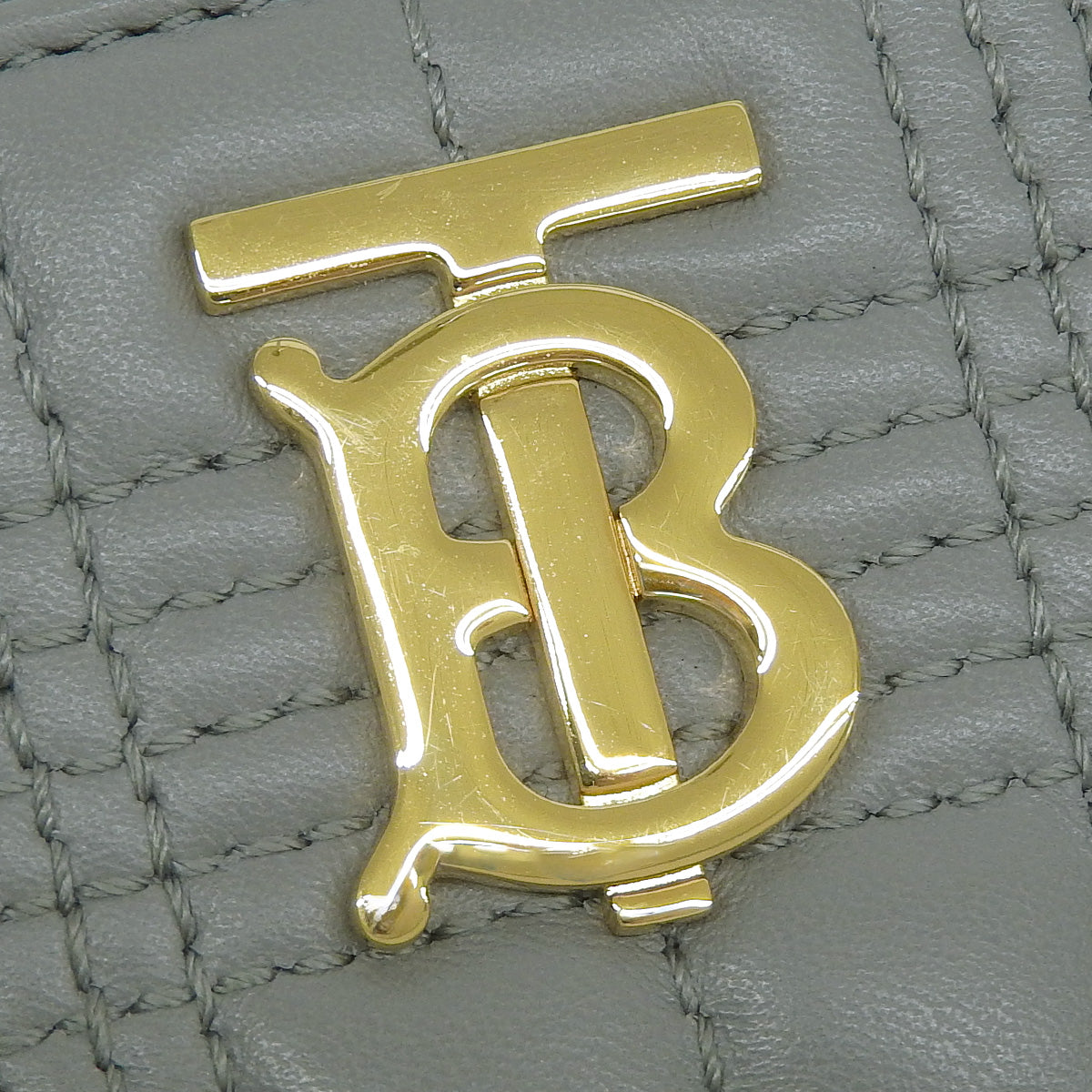 ローラ カードホルダー レザー グレー