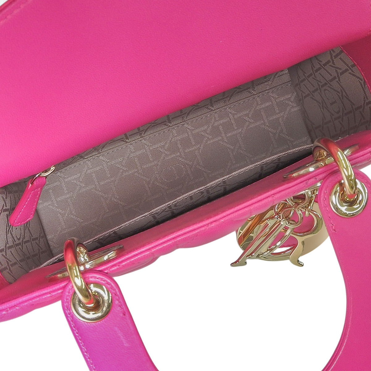 カナージュ レディディオール My ABCDior スモール ラムスキン ラニピンク M0538ONGE_M16F