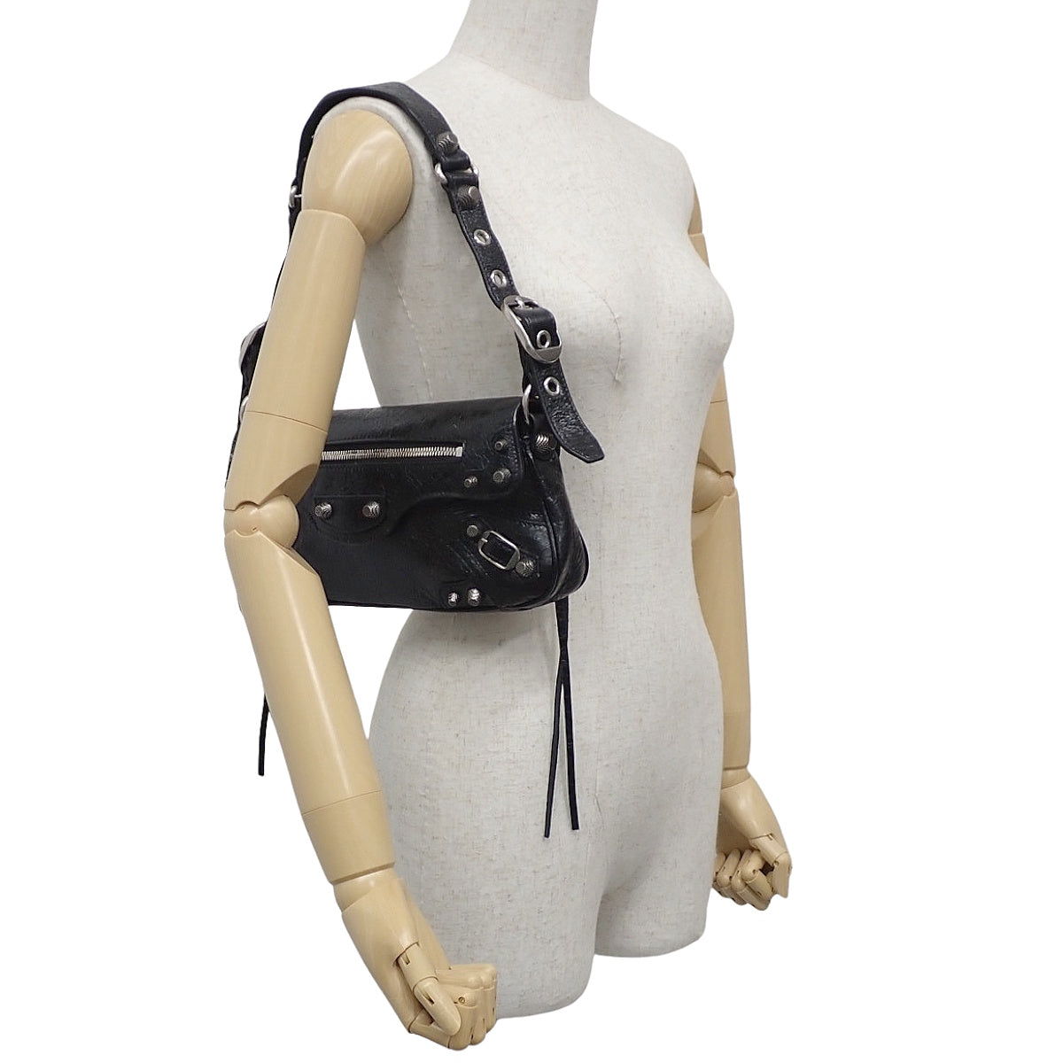 Le Cagole S Leather Black 771640