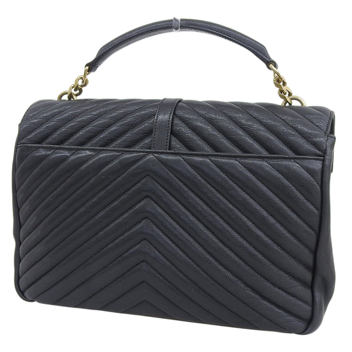 カレッジ ラージ レザー ブラック