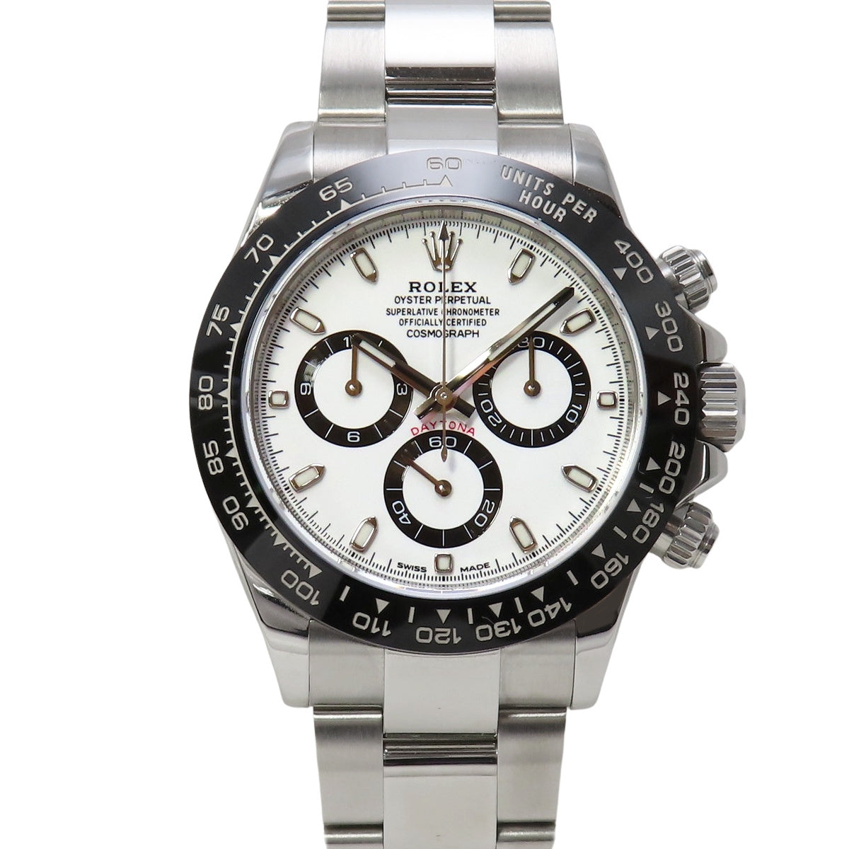 Daytona 116500LN 不锈钢随机编号白色自动男士腕表