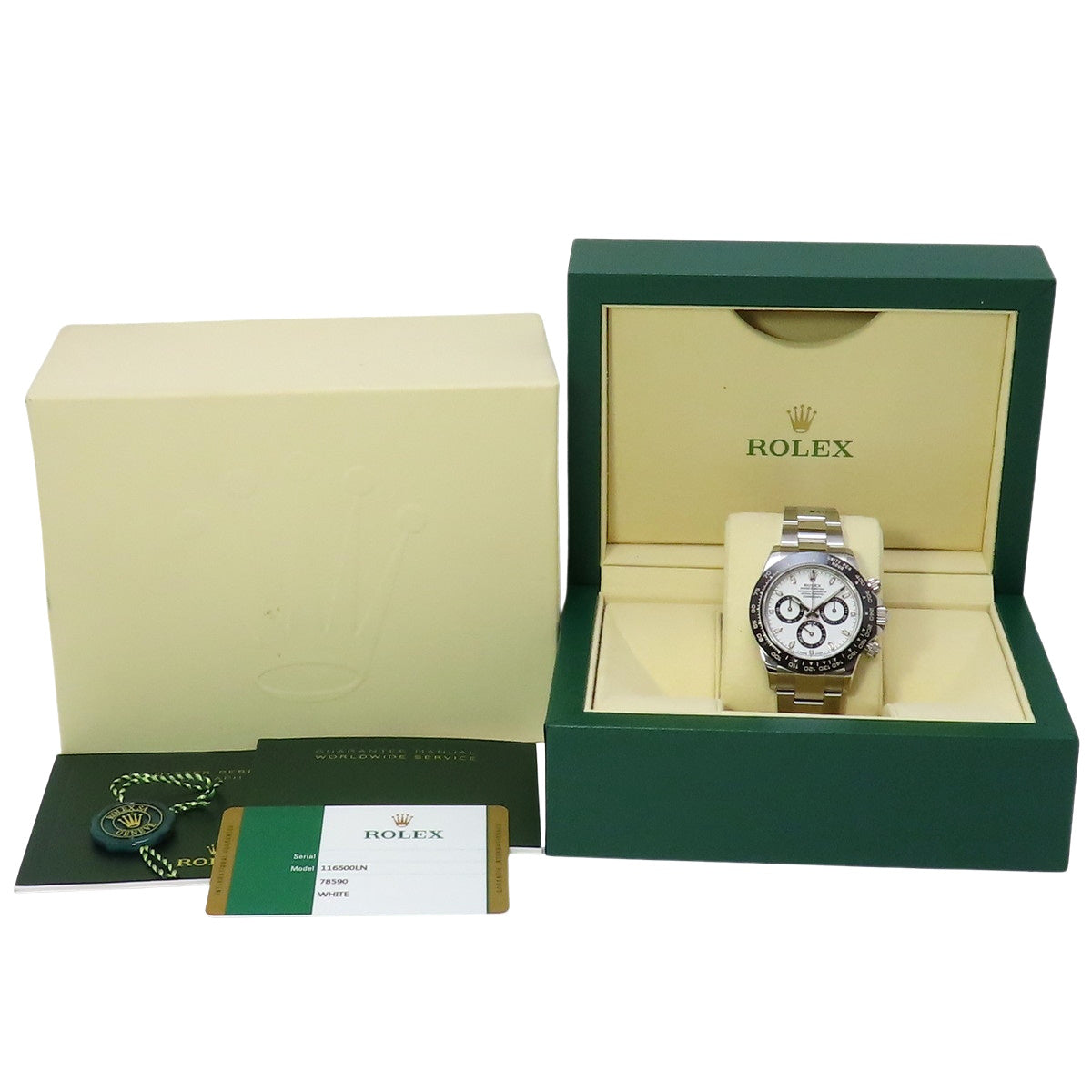 Daytona 116500LN Stainless Steel Random Number White Automatic Men's