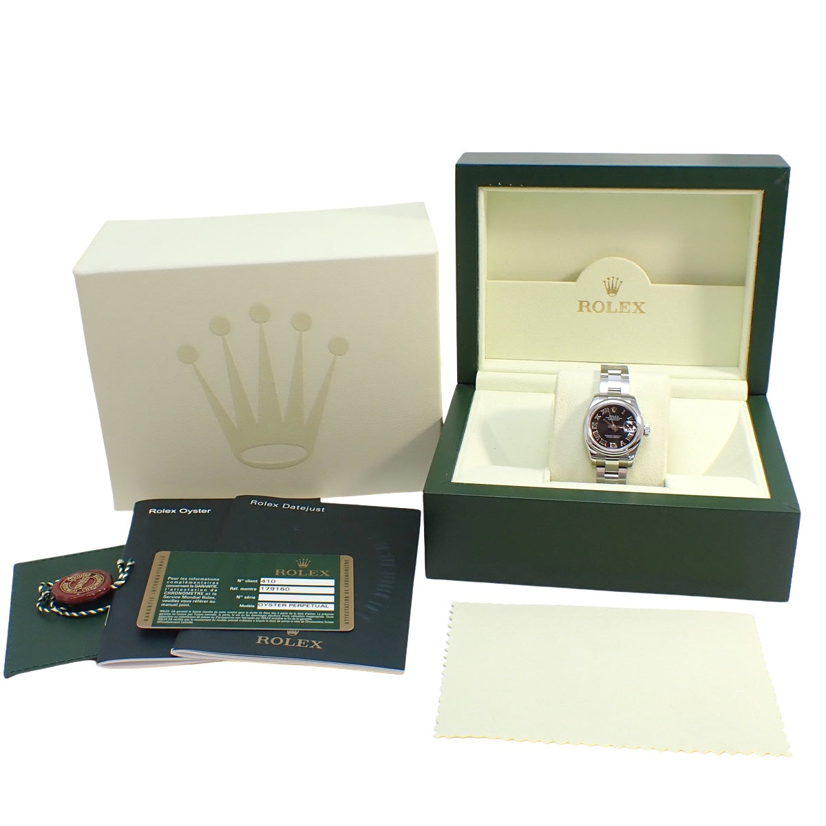 Datejust Lady 179160 SS M-serial Black Automatic Women's