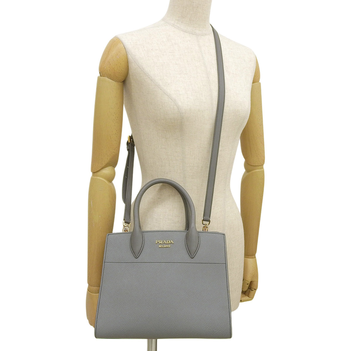 ビブリオテーク バッグ サフィアーノレザー MERCURIO 1BA050